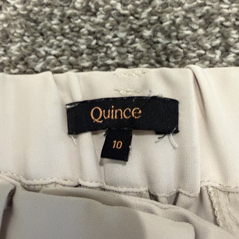 Quince Wide Leg Tailored Trousers 10 Quiet Luxury Old Money Career Office Chic - Picture 3 of 10